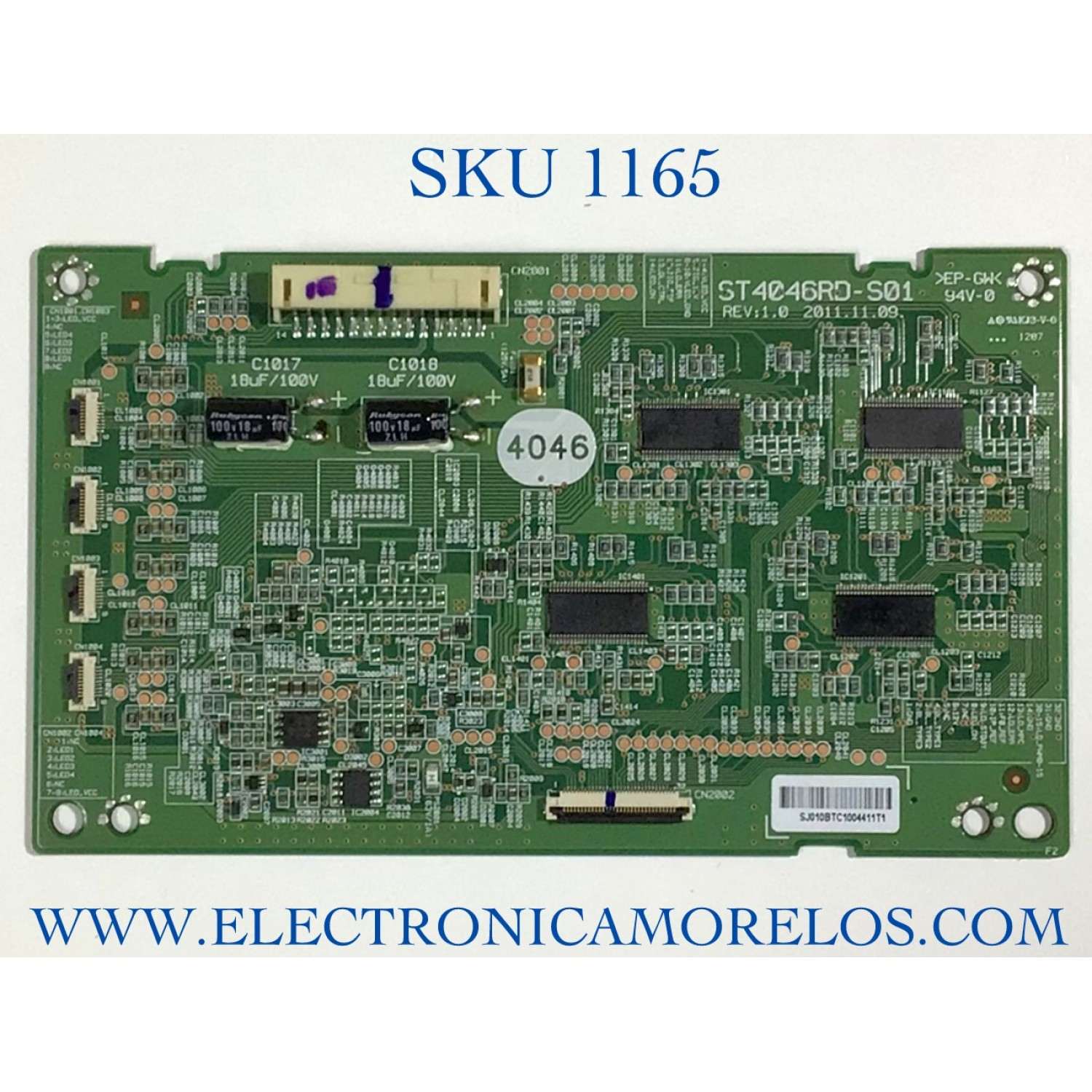 LED DRIVER PARA TV SONY NUMERO DE PARTE ST4046RD-S01 / SR4046RD-S01 / SJ010BTC1004411T1 / MODELO KDL-46HX850 / KDL46HX850